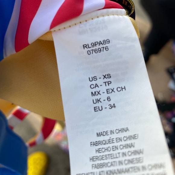 NWT Polo Ralph Lauren Engineered Racer Stripe Two Piece Bikini Set Women's XS - Picture 5 of 5